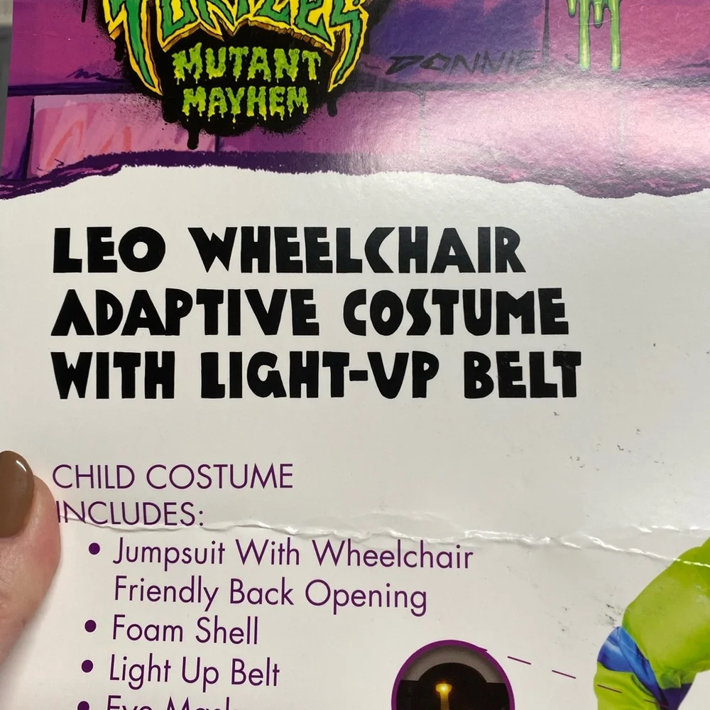 New Wheelchair Adaptive Teenage Mutant Ninja Turtles Leo Costume